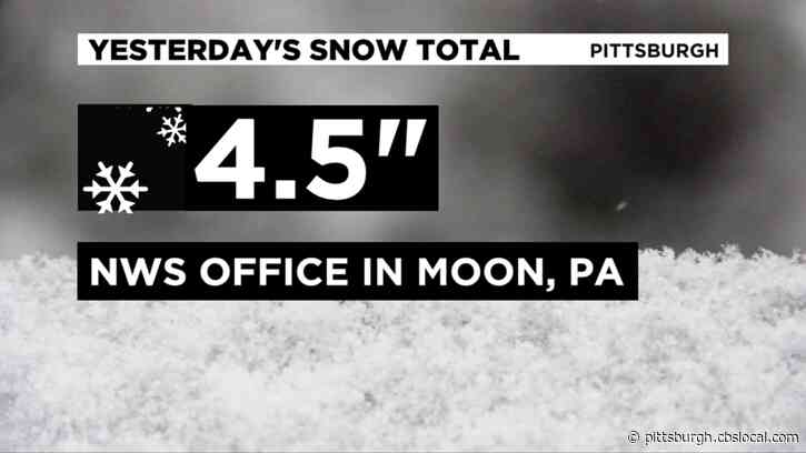 Pittsburgh Weather: Winter Storm Bringing Continued Snowfall Across Western Pa.
