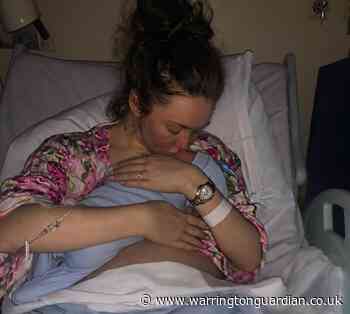 Charlotte Dawson has her first baby at Warrington Hospital