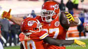 Have Chiefs' Tyreek Hill and Travis Kelce gotten better since burning Bucs in Week 12?