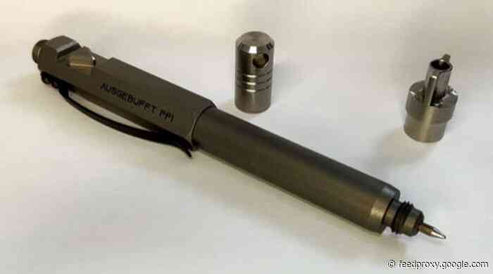 Titanium EDC pen and engineers control cabinet key hits Kickstarter