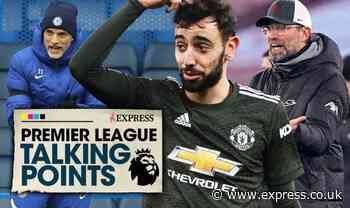 Premier League talking points: Bruno Fernandes hissy fit, Liverpool issue, Tuchel victory - Express