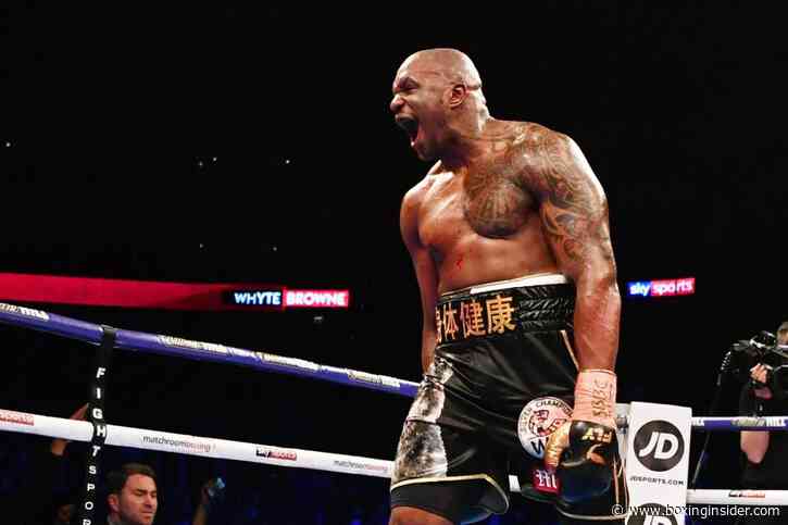Dillian Whyte Still Wants Deontay Wilder: “It’s A Big Fight And A Fight That I Would Like At Some Point”