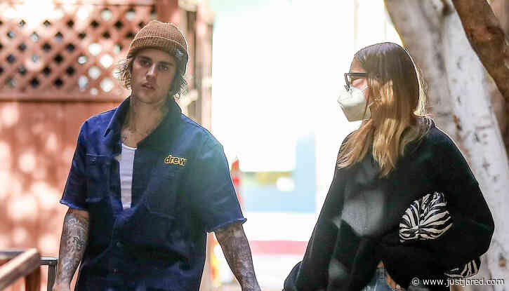 Justin Bieber & Wife Hailey Hold Hands While Running Errands Together