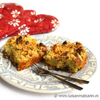 Peren pistache plaatcake