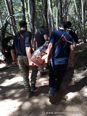 Rescataron a un turista de Buenos Aires que se lesionó en Cajón del Azul - El Cordillerano