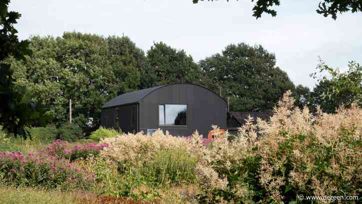 Sandy Rendel Architects converts barrel-vaulted barn into home in the South Downs