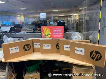 Greenwich businesses donate laptops for vulnerable children