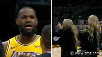 LeBron James Mocks 'Courtside Karen' After Woman Ejected For Heckling NBA Star