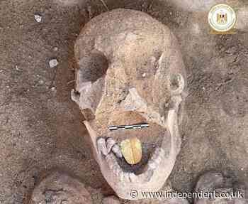Mummies with golden tongues that ‘speak to the dead’ unearthed in Egypt