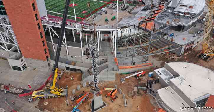 Rice-Eccles Stadium construction project remains on time for July finish; Dumke expansion fundraising still ongoing