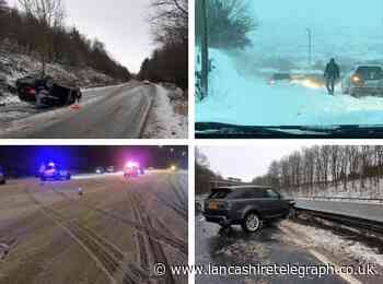 Snow wreaks havoc on East Lancashire roads