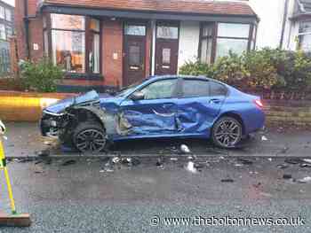 Police investigating as four cars written off in crash in Bolton