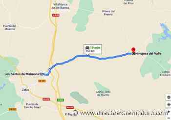 Cortes intermitentes en la Carretera Provincial BA-131, de Los Santos de Maimona a Valencia de las Torres - Directo Extremadura