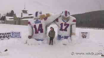 Local artist uses his talent and the snow to raise money for charities