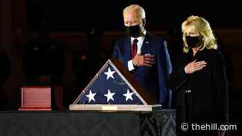 Biden pays respects to fallen Capitol police officer Sicknick