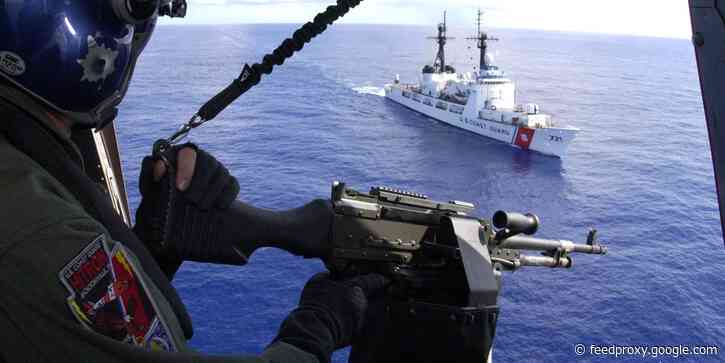US Navy helicopters and Coast Guard snipers are firing on suspected drug traffickers 'daily,' top admiral says
