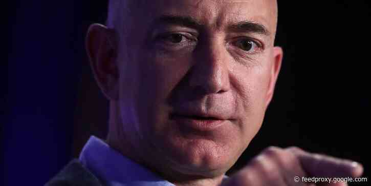 A chart shows how Jeff Bezos's net worth exploded by $75 billion in 2020, reaching $188 billion before he stepped down as Amazon's CEO