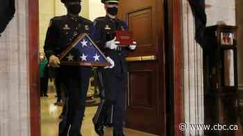 U.S. Capitol police officer who died following Jan. 6 riot lying in honour