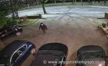 Man spotted checking car doors at night in Blackburn