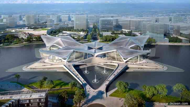 Zaha Hadid Architects begins construction on four-winged cultural centre in Zhuhai