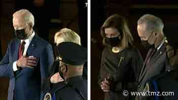 President Biden, First Lady Pay Respects to Capitol Officer in Rotunda