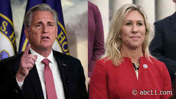 Democrats plan vote on ousting Marjorie Taylor Greene from panels as she embraces Q'Anon, violence