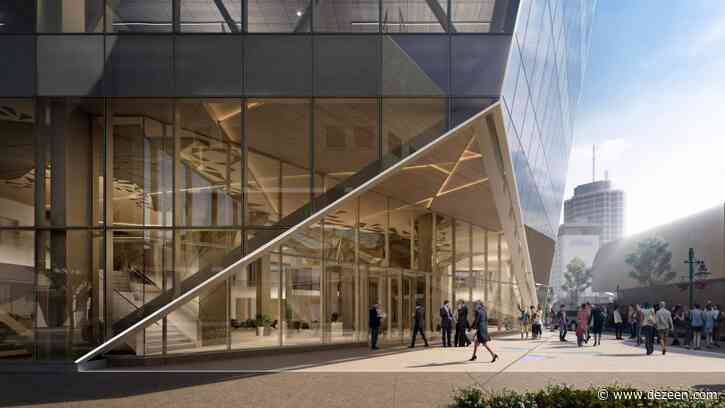 Perkins and Will redesigns earthquake-damaged Alaska office to evoke glacier