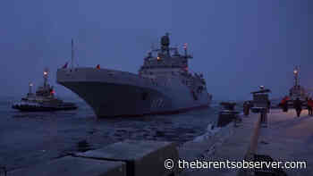 Brand new large landing ship sails into home port of Severomorsk - The Independent Barents Observer