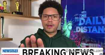 Trevor Noah Loves Seeing Newsmax Shook