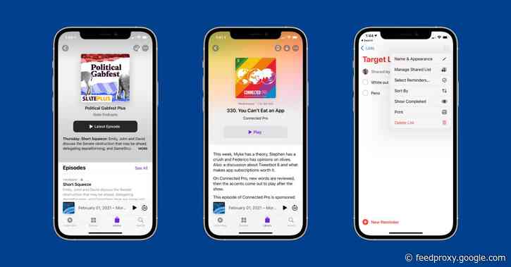 What’s new in iOS 14.5? Podcasts app redesign, Reminders sorting features, more