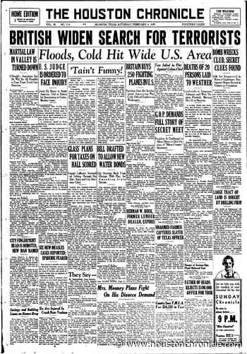 Houston Chronicle Page One: Feb. 4, 1939 - Houston Chronicle