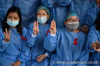 Myanmar doctors deploy ‘Hunger Games’ salute in protest against military coup