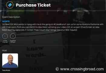 Tony Bruno Returns with a Super Bowl Pregame Stream - Crossing Broad