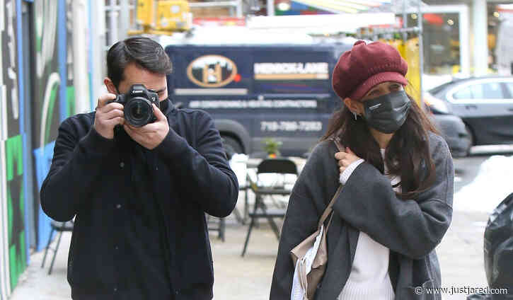 Katie Holmes & Boyfriend Emilio Vitolo Jr. Turn the Camera on the Paparazzi