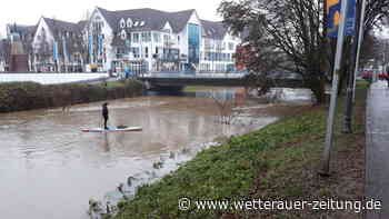 Nidda steigt stark an: Bad Vilbel erwartet höchste Hochwasserwarnstufe - Wetterauer Zeitung