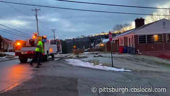 Water Main Breaks Along E. Willock Road In Baldwin