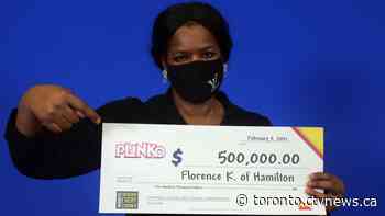 'Let me go home and sit down first': Hamilton, Ont. woman has priceless reaction to winning $500,000 in Plinko