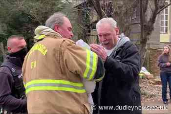 Emotional reunion for dog and owner after house fire - Dudley News