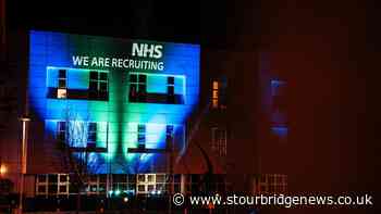 Hospital recruitment campaign lights up night sky in Dudley - Stourbridge News