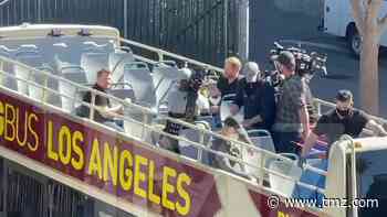 Prince Harry Rolling and Recording with James Corden in Hollywood