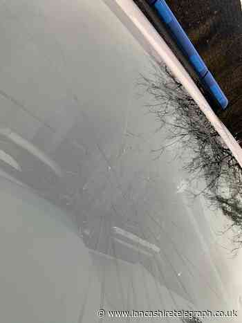 'Shame on you' - 'thoughtless' criminals launch brick at police car in Darwen