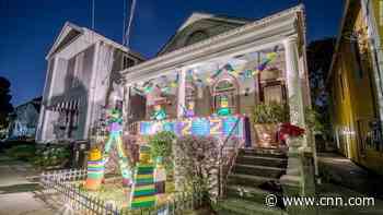 Mardi Gras parades got canceled by Covid-19. So people in New Orleans turned their houses into floats