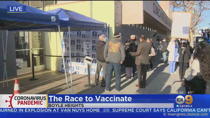 COVID-19 Vaccination Site Opens For Senior Boyle Heights Residents At Clinica Romero