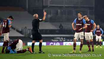 Tomas Soucek sees red as West Ham are frustrated in goalless draw at Fulham