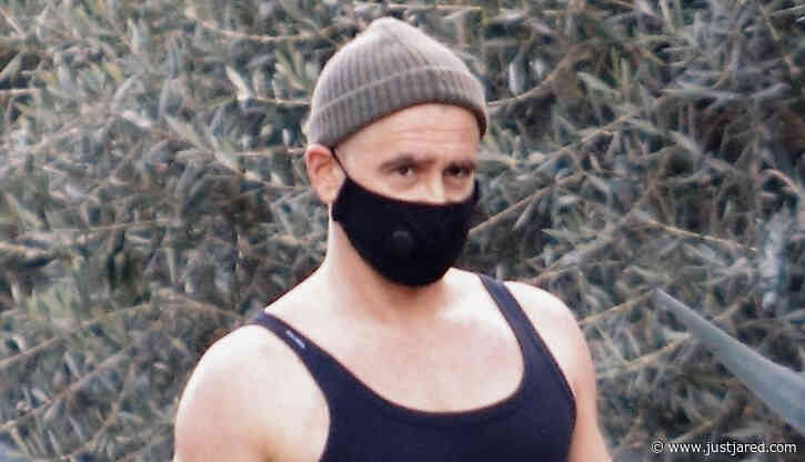 Colin Farrell Looks Buff in a Tank Top While Covering Up New Bald Head