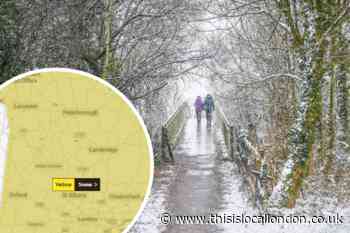 Met Office extends snow weather warning in Herts, Essex and London
