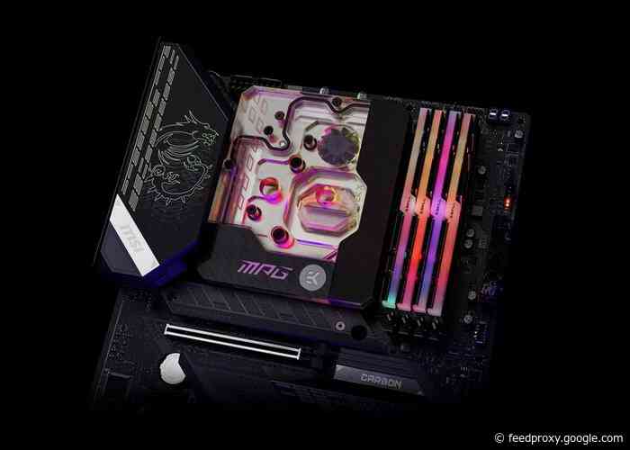 MSI CARBON motherboard and EK-Quantum monoblock combo unveiled by MSI & EK
