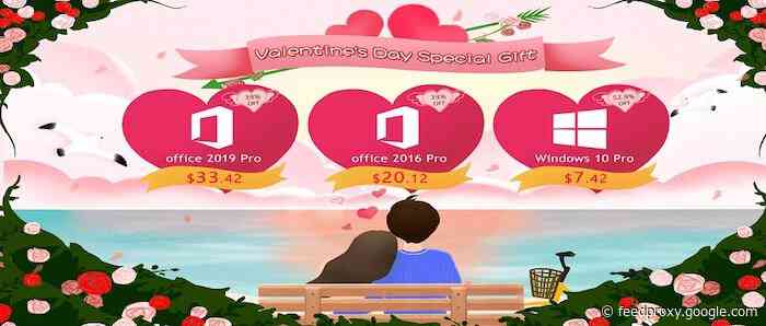 A special gift for Valentine’s Day: Windows 10 Pro with $7.42