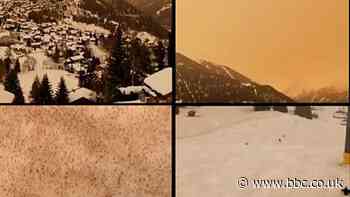 Saharan dust: Orange skies and sandy snow in southern Europe