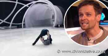 Dancing on Ice fans shaken by nasty fall that forced star off show